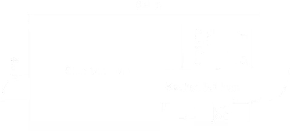 Plantegning af SOLO Tiny House